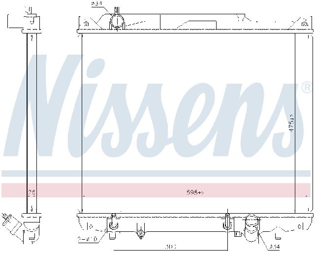 2004-2006 Suzuki XL-7 Radiator (Nissens)