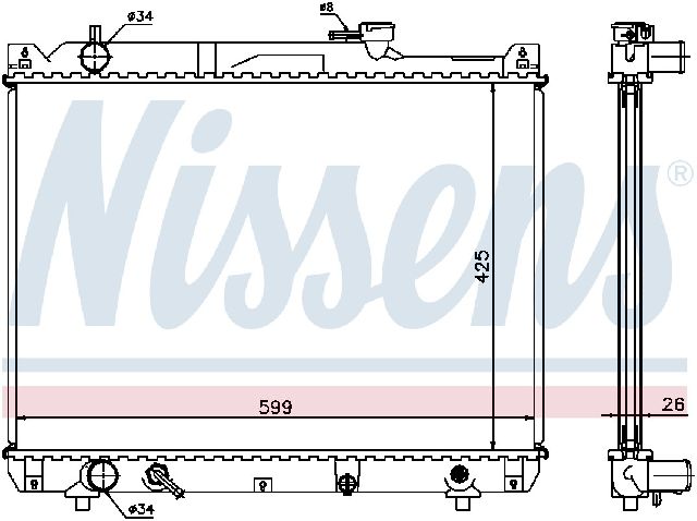 2002-2003 Suzuki XL-7 Radiator (Nissens)