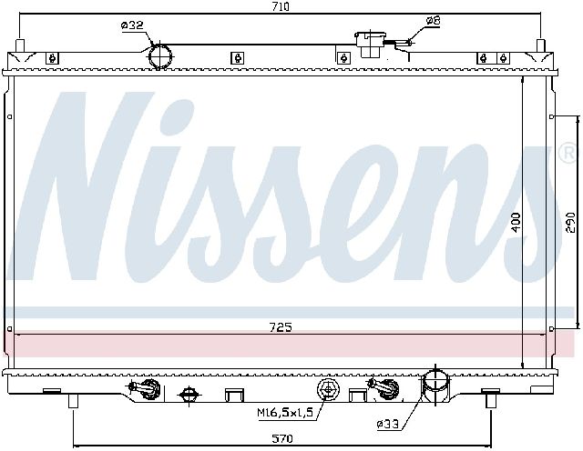 2003-2006 Honda Element Radiator (Nissens)