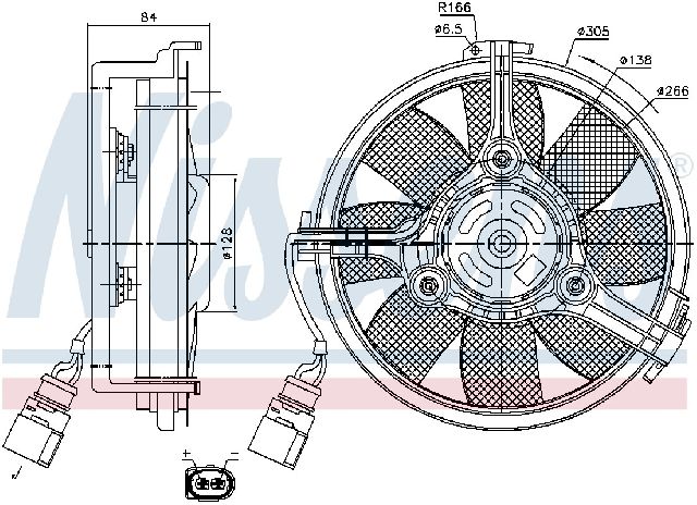2007-2008 Audi RS4 Engine Cooling Fan - Right (Nissens)