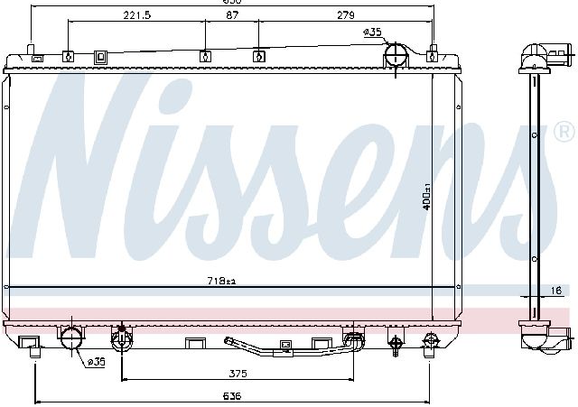 2000-2004 Toyota Avalon Radiator (Nissens)