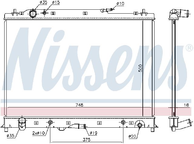 2007-2015 Mazda CX-9 Radiator (Nissens)