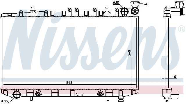 1991-1996 INFINITI G20 Radiator (Nissens)