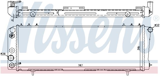 1987-1990 Jeep Cherokee Radiator (Nissens)