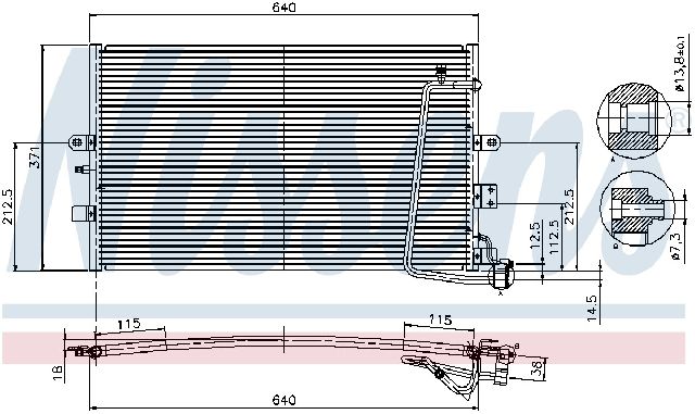 1999-2001 Saab 9-5 A/C Condenser (Nissens)