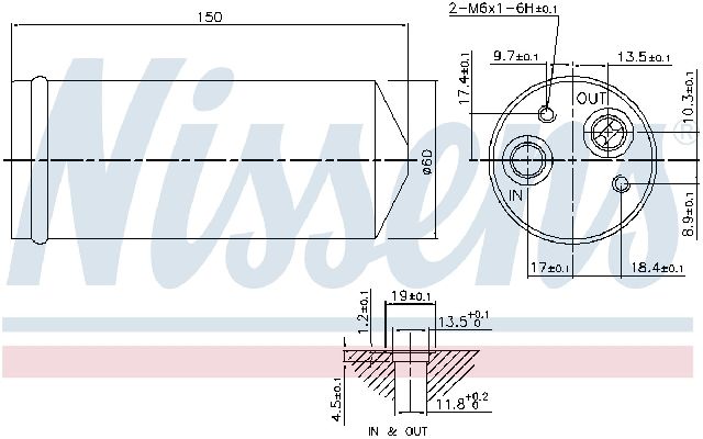 1999-2002 Daewoo Nubira A/C Receiver Drier (Nissens)