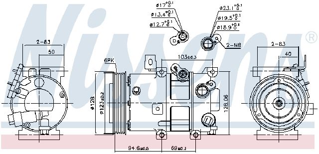 2007-2009 Kia Rondo A/C Compressor (Nissens)