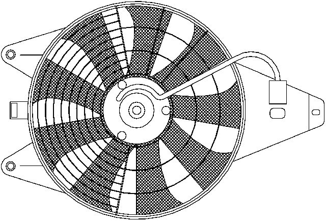 1995-1997 Kia Sephia A/C Condenser Fan Assembly (Nissens)