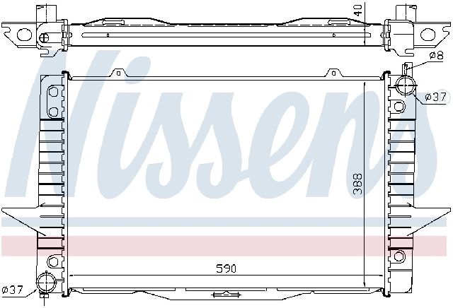 1999-2000 Volvo V70 Radiator (Nissens)