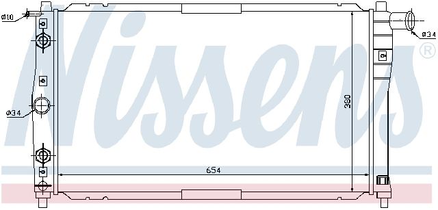 1999 Daewoo Nubira Radiator (Nissens)