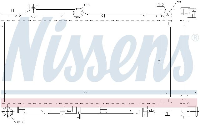 2008 Subaru Impreza Radiator (Nissens)