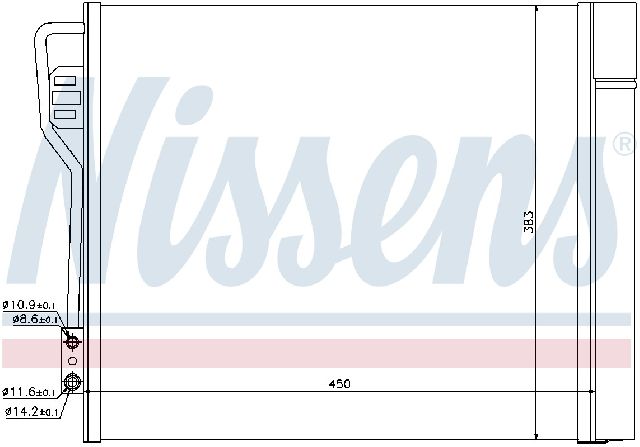 2008-2016 Smart Fortwo A/C Condenser and Receiver Drier Assembly (Nissens)