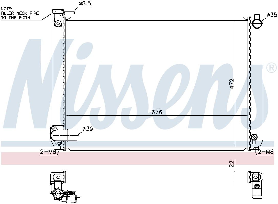 2008, 2007, 2006 Lexus RX400h Radiator