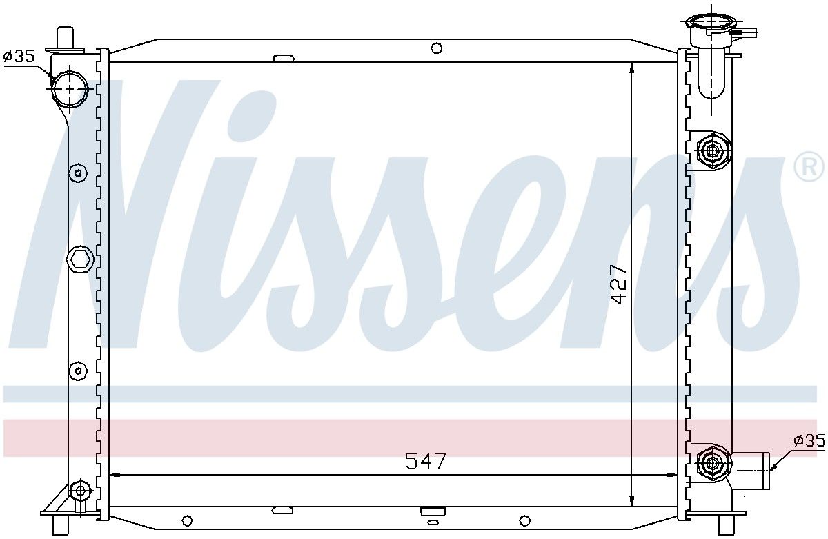 2002, 2001, 2000, 1999, 1998, 1997, 1996, 1995, 1994, 1993, 1992, 1991 Ford Escort Radiator