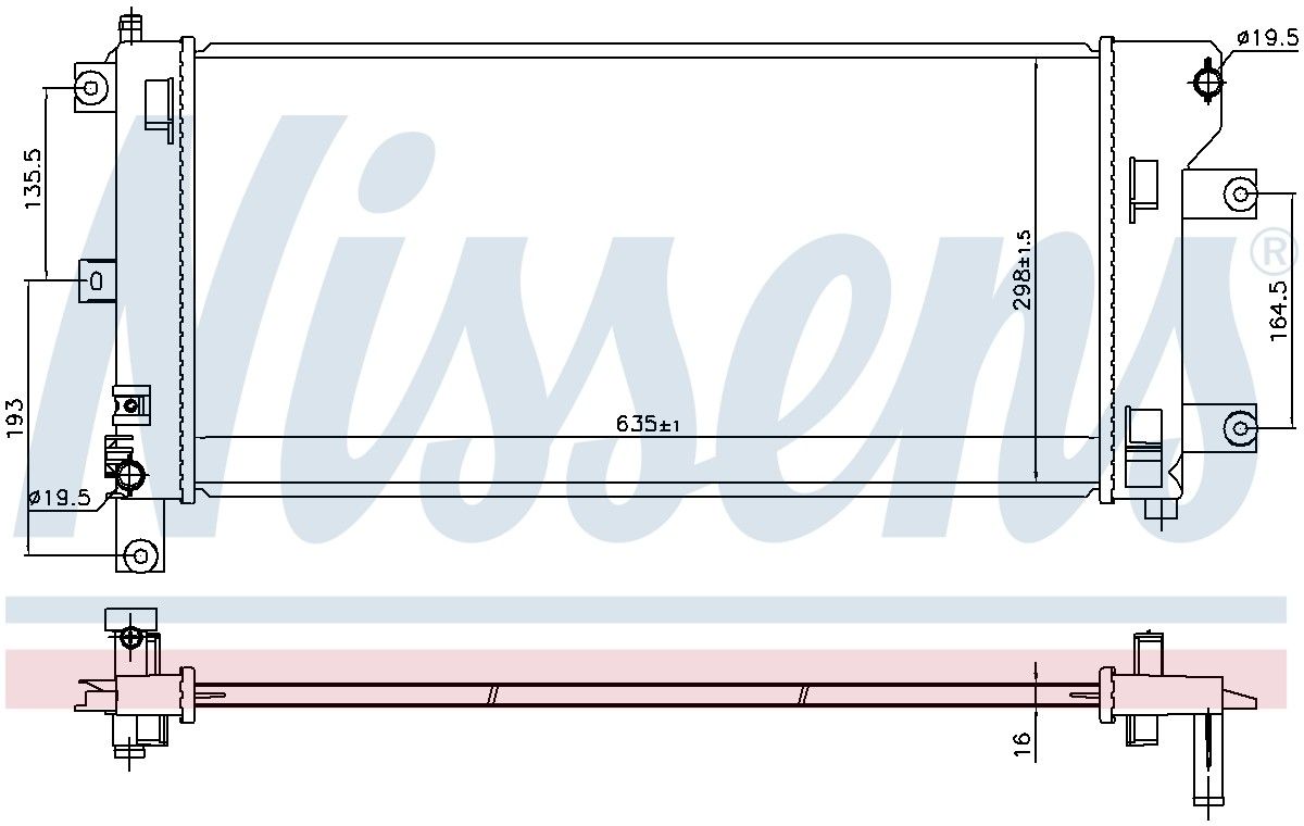 2017, 2016, 2015, 2014, 2013 Nissan LEAF Radiator