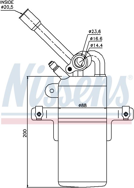 2007, 2006, 2005, 2004, 2003, 2002, 2001, 2000 Ford Focus A/C Receiver Drier