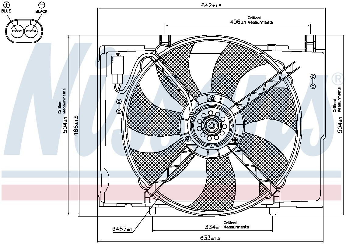 2003, 2002, 2001, 2000, 1999, 1998 Mercedes-Benz CLK320 1998-2003 Mercedes-Benz C280 Engine Cooling Fan Assembly