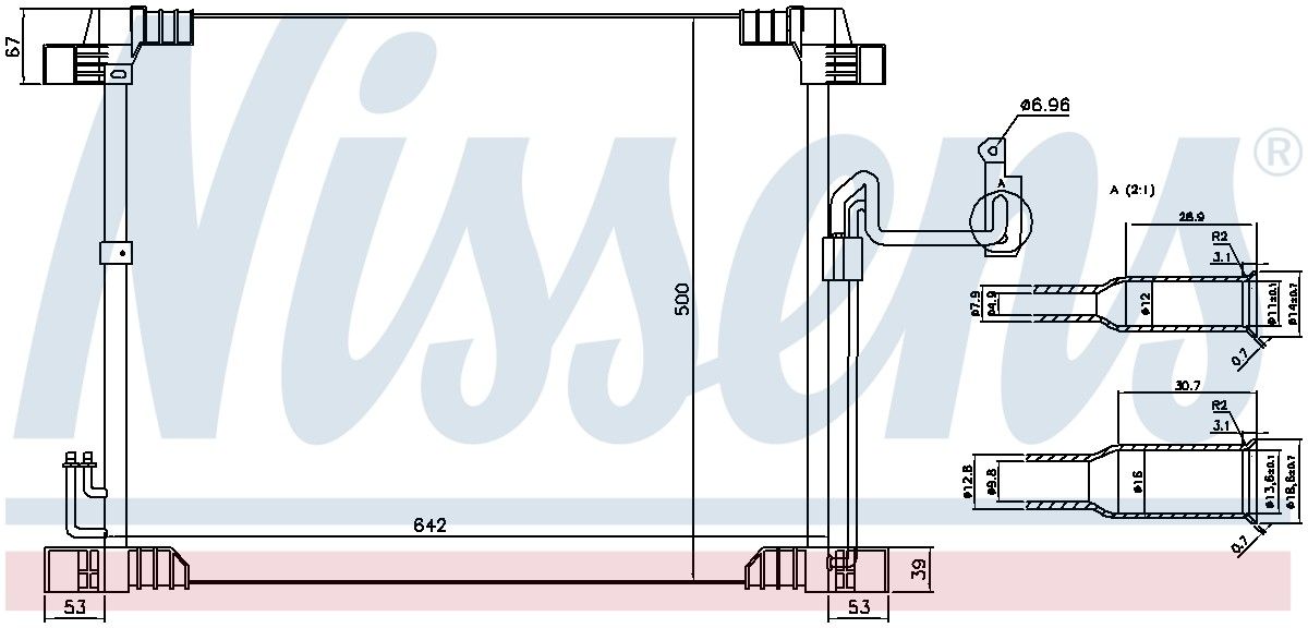 2012, 2011, 2010, 2009, 2008 INFINITI EX35 A/C Condenser