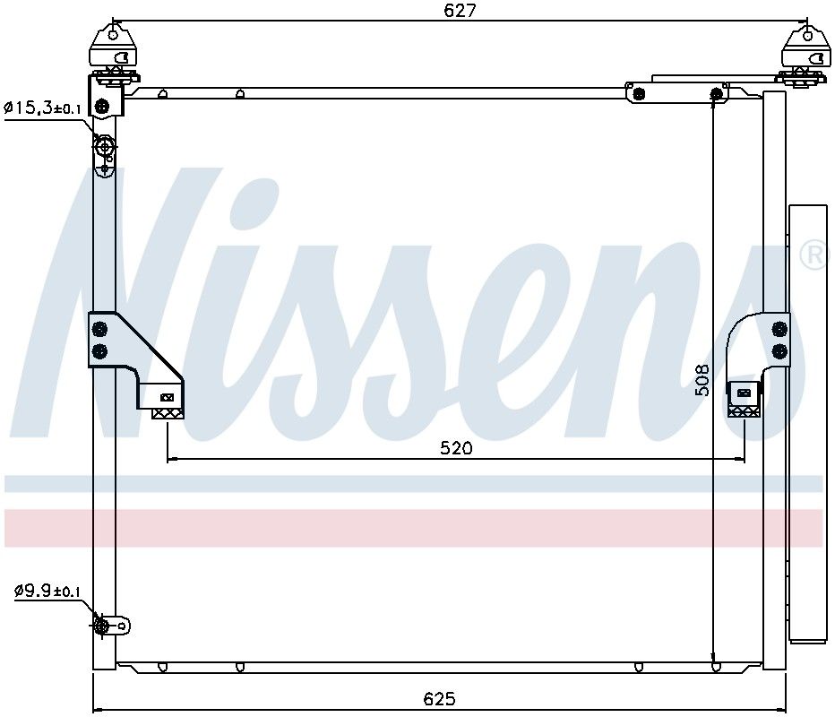 2020, 2019, 2018, 2017, 2016, 2015, 2014, 2013, 2012, 2011, 2010 Lexus GX460 A/C Condenser and Receiver Drier Assembly
