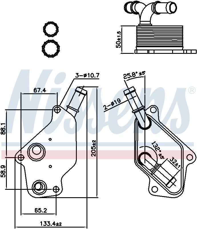 2009, 2008, 2007 Pontiac Solstice Engine Oil Cooler