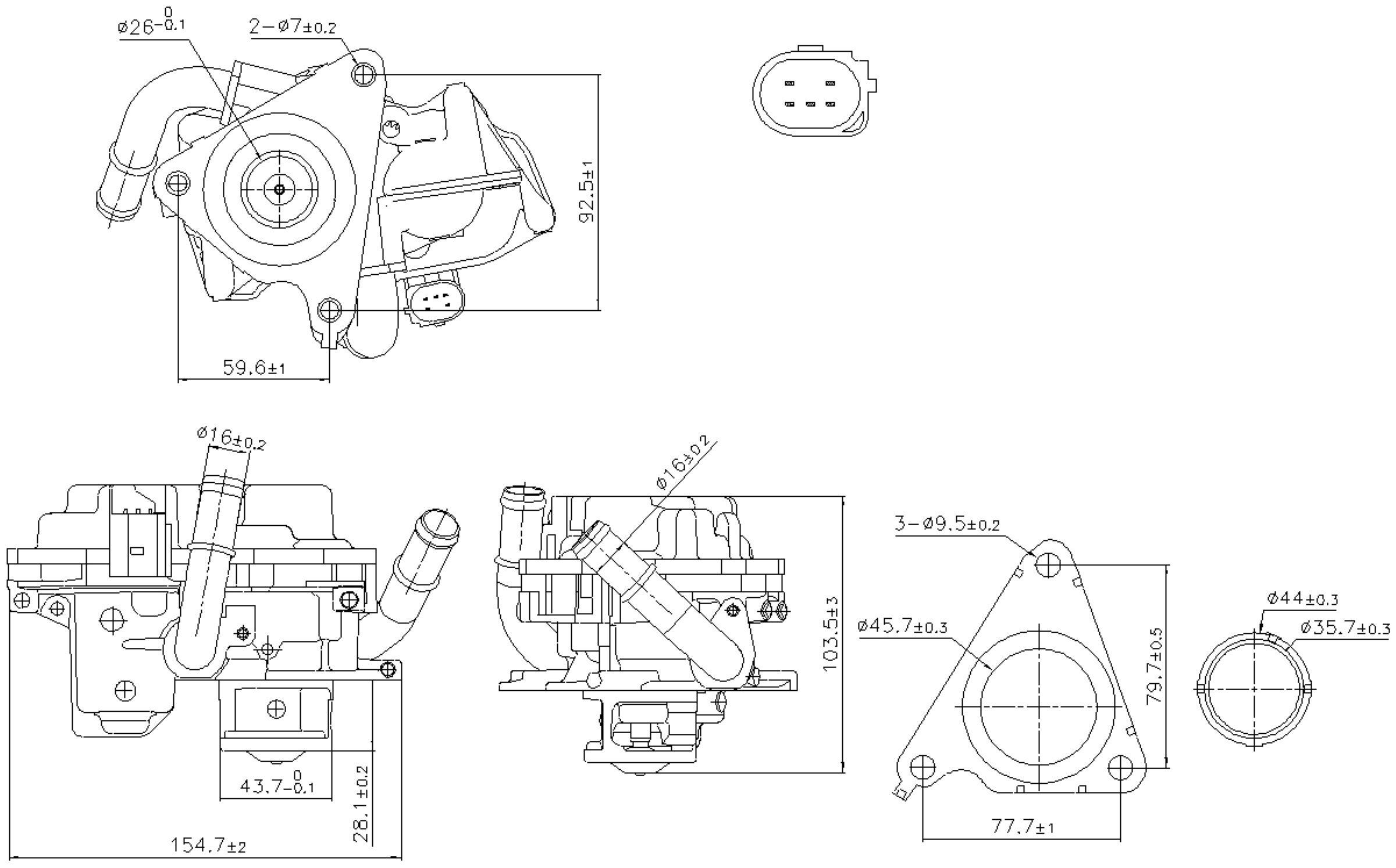 2016 Audi A3 Exhaust Gas Recirculation (EGR) Valve