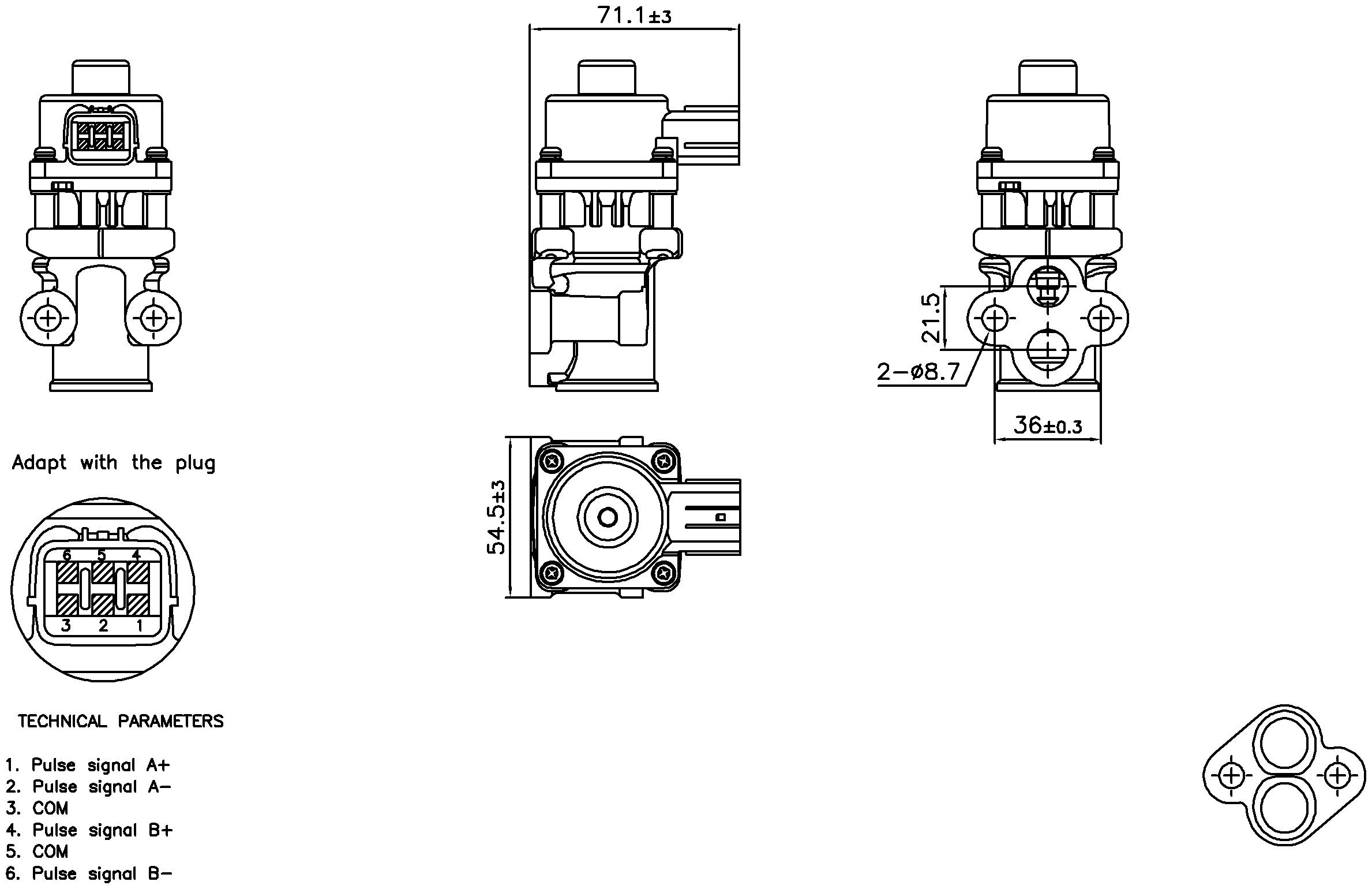 2001 Mazda Protege Exhaust Gas Recirculation (EGR) Valve