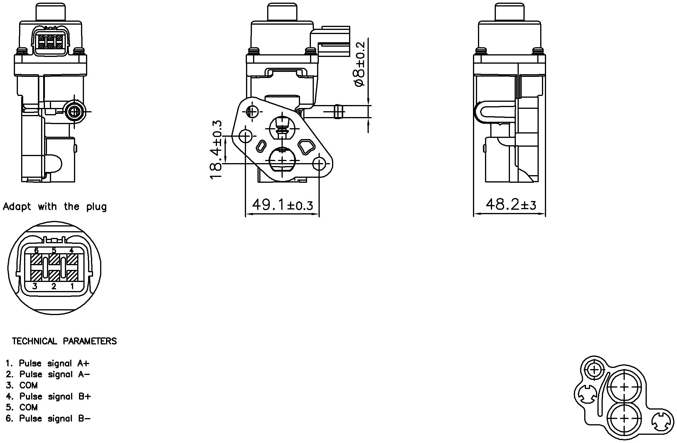 2014, 2013, 2012, 2011 Mazda 2 Exhaust Gas Recirculation (EGR) Valve