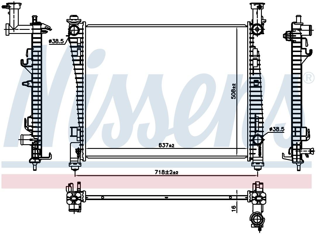 2014, 2013, 2012, 2011 Dodge Durango Radiator