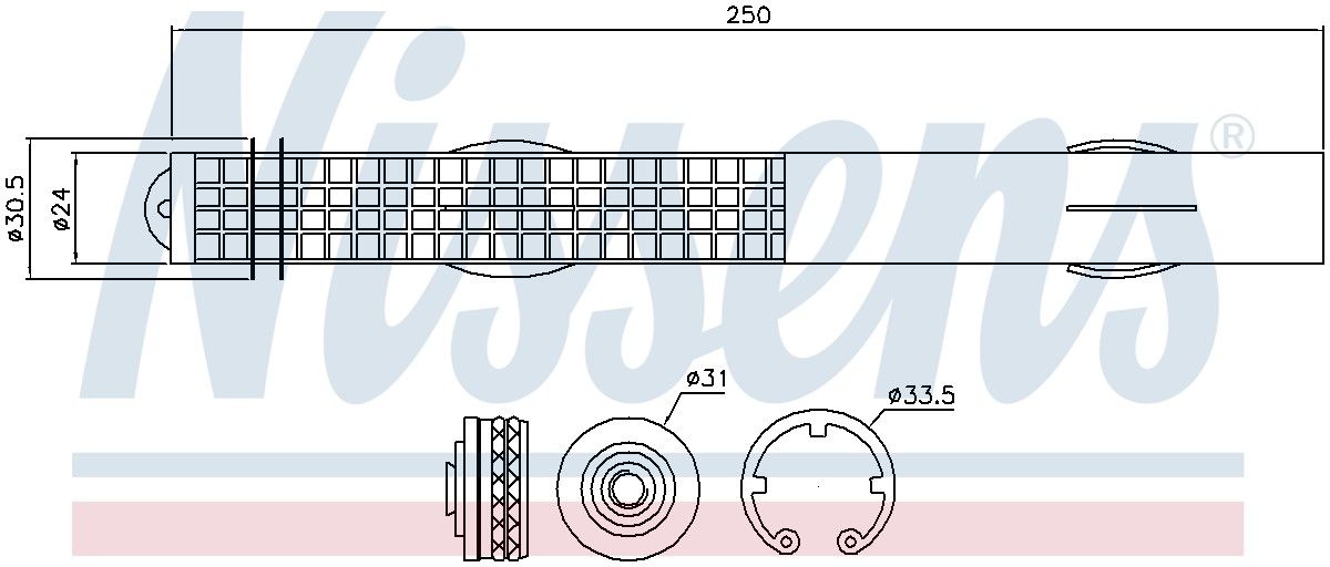 2015, 2014, 2013, 2012, 2011, 2010, 2009, 2008, 2007 Mini Cooper A/C Receiver Drier