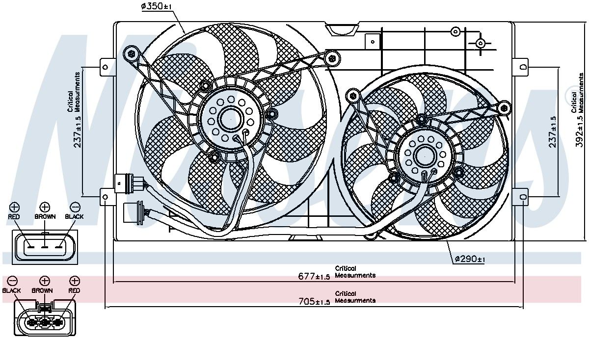 2002, 2001, 2000 Audi TT Engine Cooling Fan Assembly