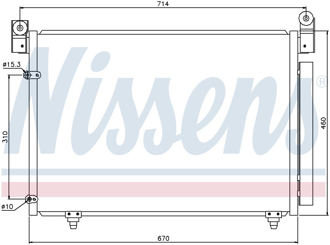 2006, 2005, 2004, 2003, 2002 Mazda MPV A/C Condenser and Receiver Drier Assembly