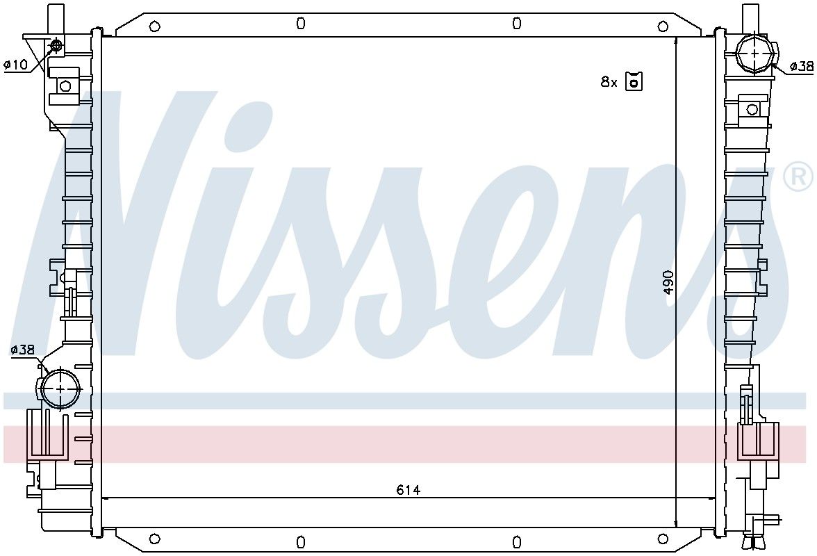 2009, 2008, 2007, 2006, 2005 Ford Mustang Radiator