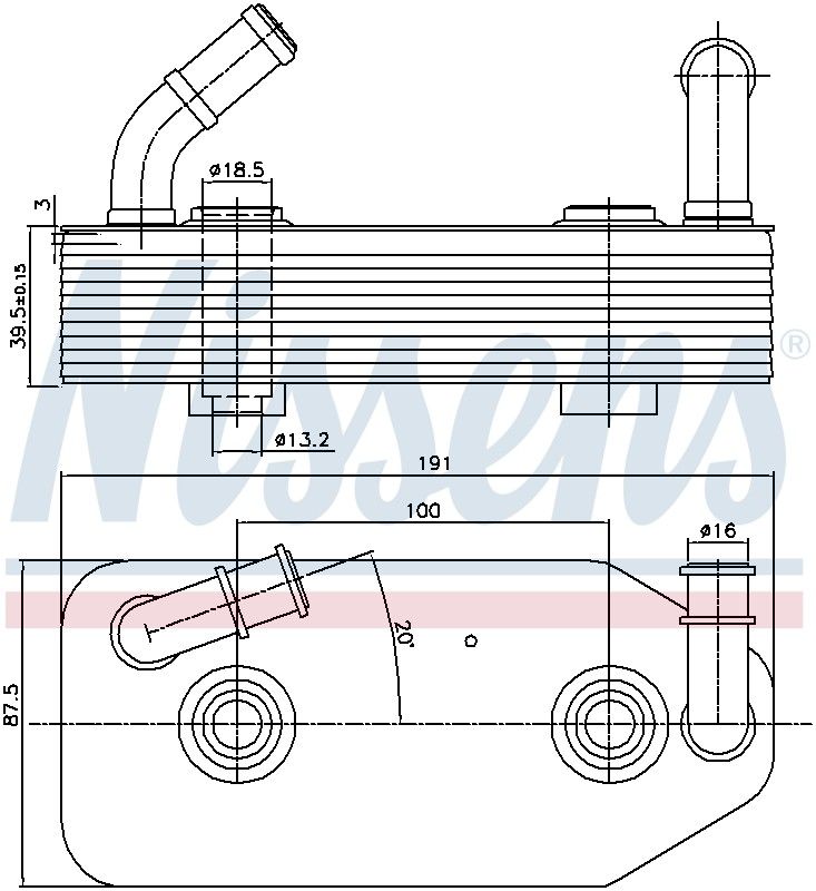 2006, 2005, 2004, 2003, 2002, 2001, 2000, 1999 Volkswagen Golf Automatic Transmission Oil Cooler