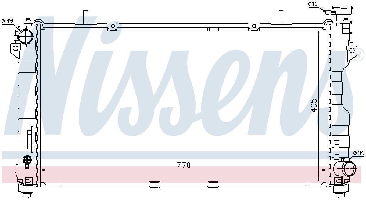 2004, 2003, 2002, 2001 Dodge Caravan Radiator