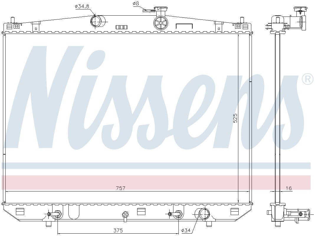 2019, 2018, 2017, 2016, 2015, 2014 Toyota Highlander Radiator