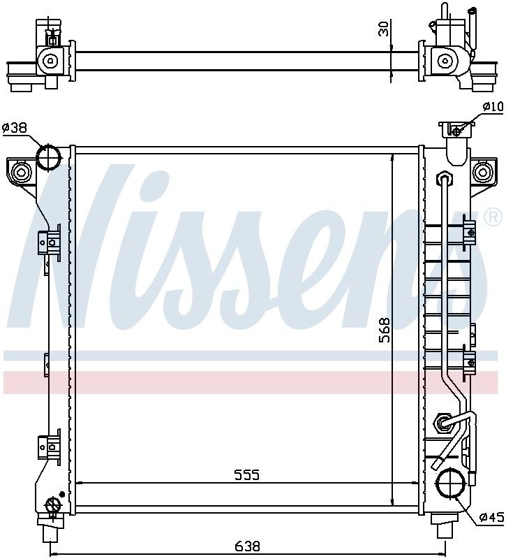 1999, 1998 Dodge Durango Radiator