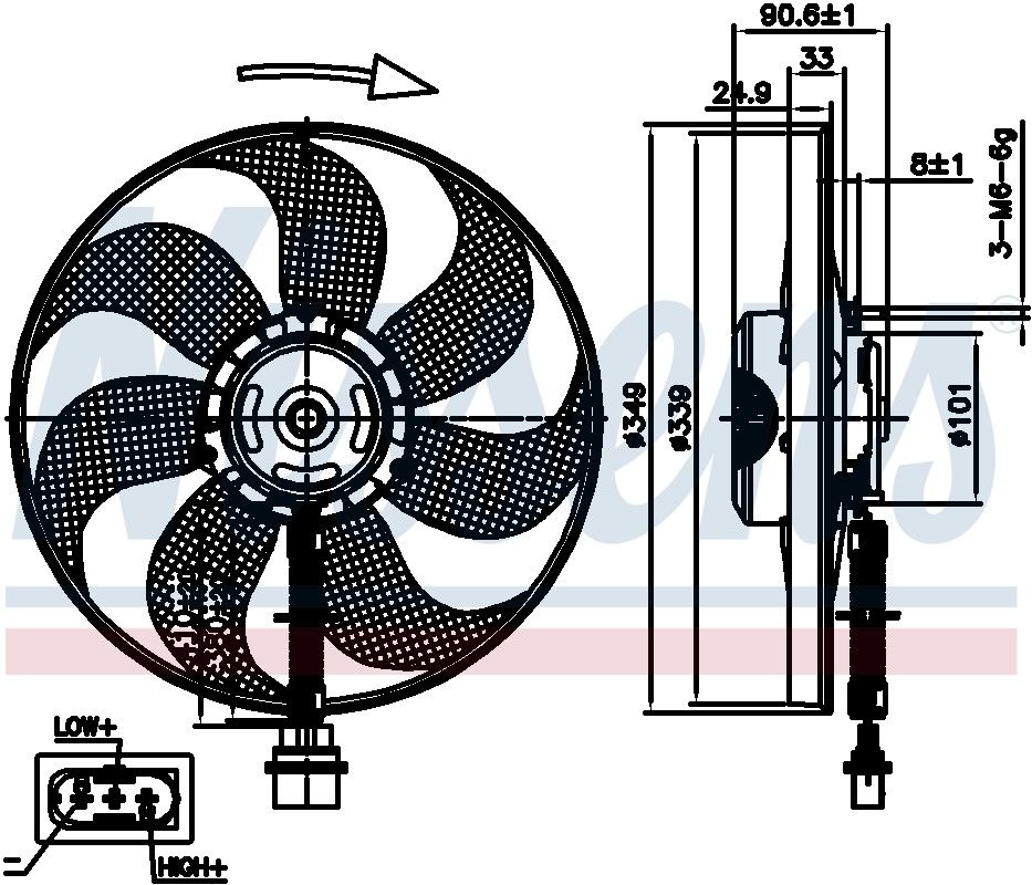 2006, 2005, 2004, 2003 Audi TT Engine Cooling Fan