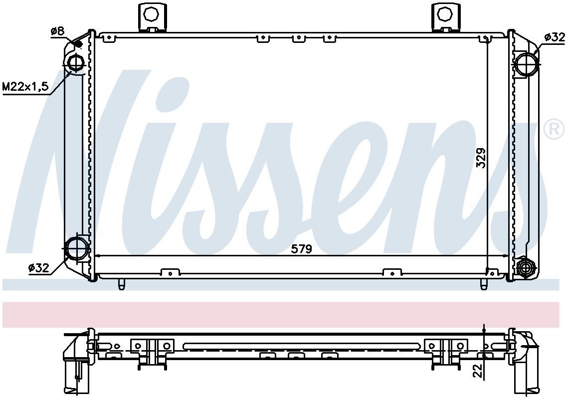 1994, 1993, 1992, 1991, 1990, 1989, 1988, 1987, 1986, 1985 Saab 900 Radiator