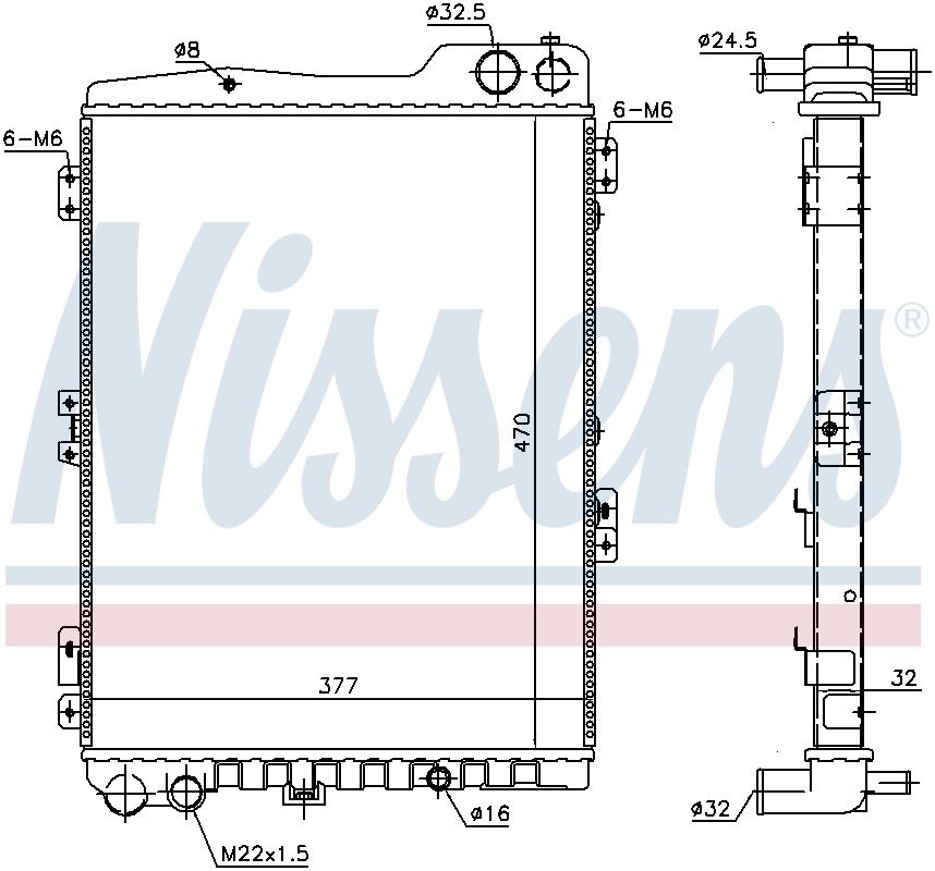 1992, 1991 Audi 80 Radiator