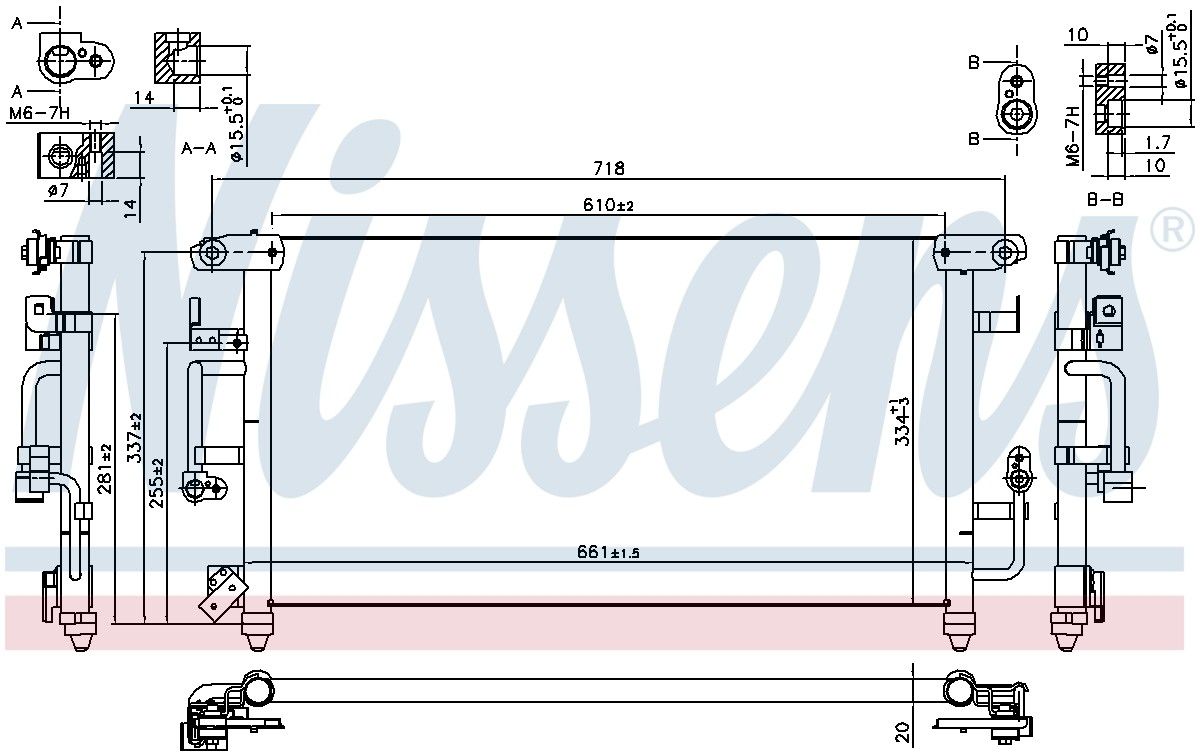 1997, 1996 Lexus LX450 A/C Condenser
