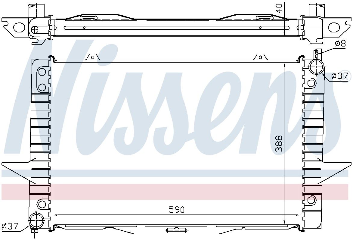 2004, 2003, 2002, 2001, 2000, 1999 Volvo C70 Radiator