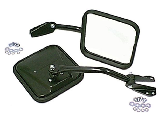1976-1986 Jeep CJ7 Side/Door Mirror Kit - Left and Right (Omix-Ada)