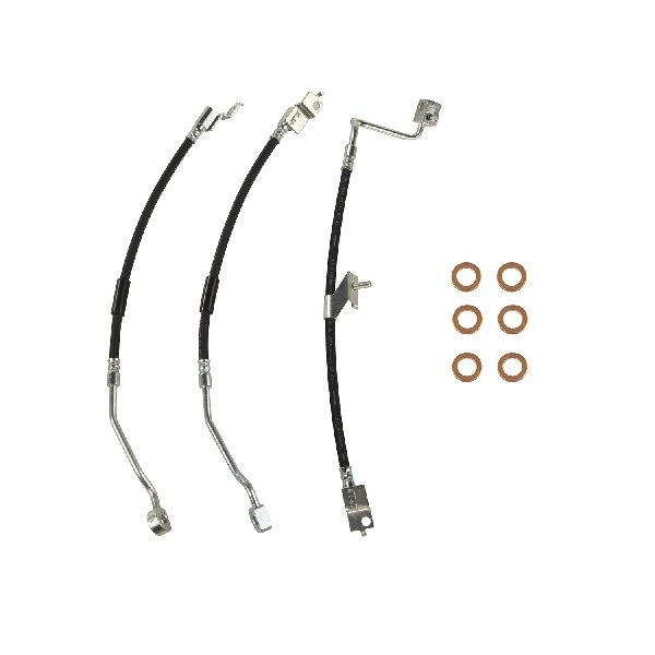 1997-2006 Jeep Wrangler Brake Hydraulic Hose Kit - Front and Rear (Omix-Ada)