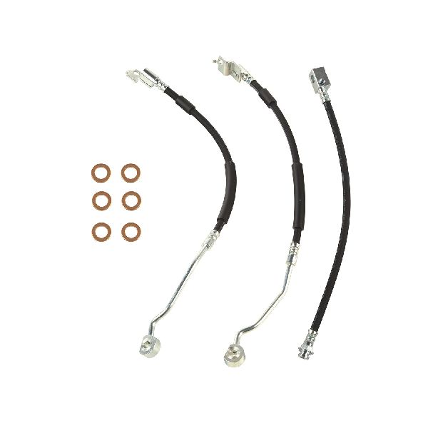1990-1994 Jeep Wrangler Brake Hydraulic Hose Kit - Front and Rear (Omix-Ada)