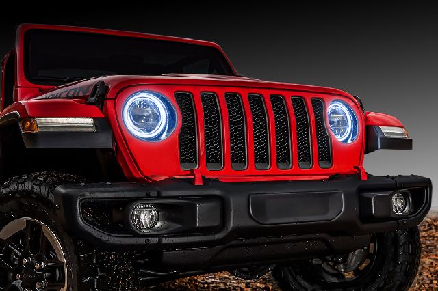 2018-2024 Jeep Wrangler Headlight Halo Ring Emitter Set (Oracle Lighting)