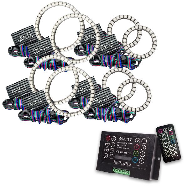 2007-2021 Jeep Wrangler Headlight Halo Ring Emitter Set (Oracle Lighting)