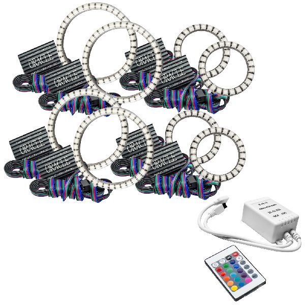 2007-2021 Jeep Wrangler Headlight Halo Ring Emitter Set (Oracle Lighting)