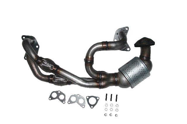 2006-2011 Subaru Outback Catalytic Converter with Integrated Exhaust Manifo - Front (Original Performance)