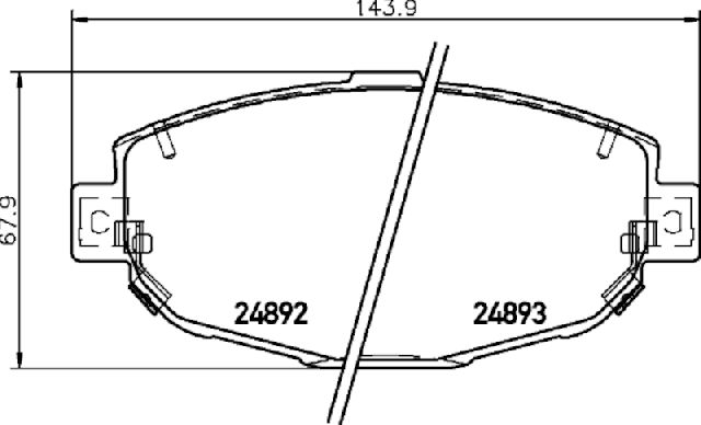 1999-2000 Lexus SC300 Disc Brake Pad Set - Front (Pagid)