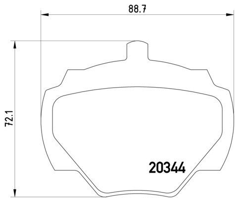 1993-1994 Land Rover Range Rover Disc Brake Pad Set - Rear (Pagid)